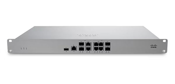 Cisco Meraki MX95 セキュリティアプライアンス 1U ラックマウント 10G SFP+